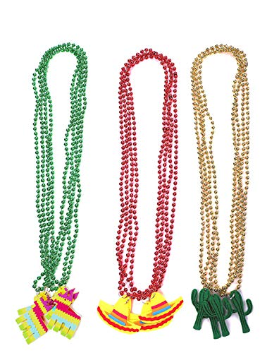 Product Cover Cinco de Mayo Fiesta Necklaces Bead- Mexican Birthday Party Favors Supplies Decorations