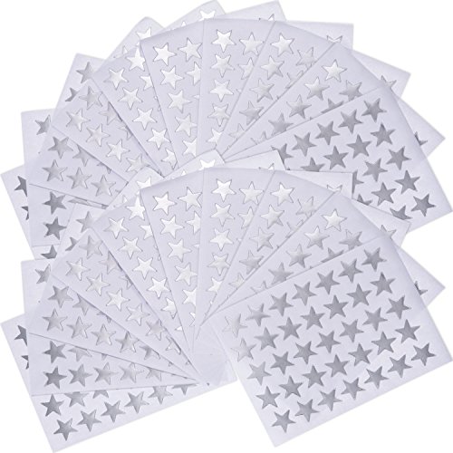 Product Cover eBoot Star Stickers 1750 Count Self-Adhesive Stickers Stars (Silver)
