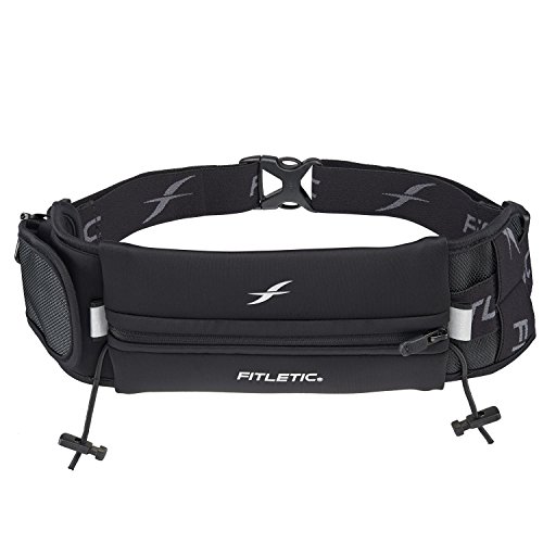Product Cover Fitletic Ultimate II Race Belt (Running Belt) | Patented No Bounce Technology for Marathon, Triathlon, Ironman, Trail, 5K, 10K | Sport Belt | N04