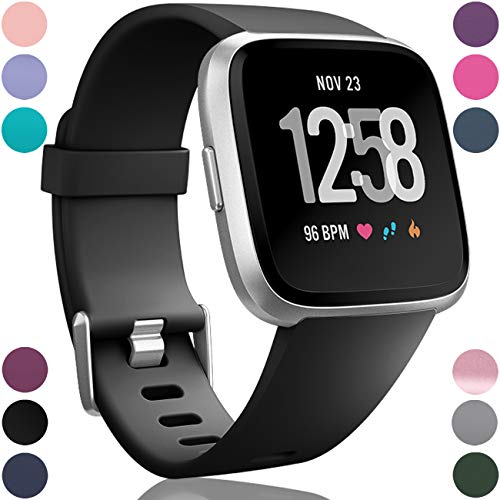 Product Cover Wepro Bands Compatible with Fitbit Versa SmartWatch, Versa 2 and Versa Lite SE Watch for Women Men, Small and Large