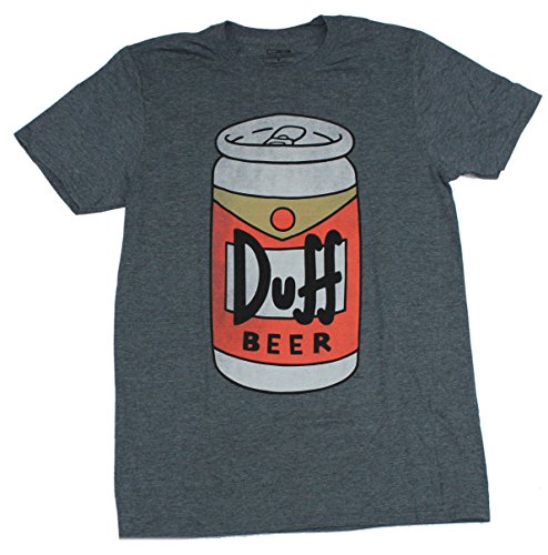 Product Cover The Simpsons Mens Simpsons Duff Beer T-Shirt - Iconic Brew of Moe's Tavern Graphic T-Shirt