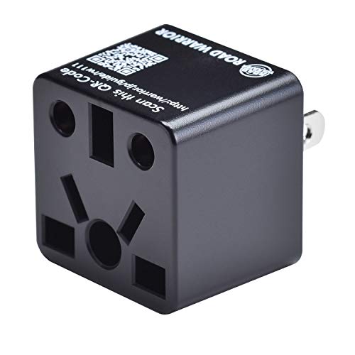 Product Cover ROAD WARRIOR US Travel Plug Adapter EU/UK/CN/AU/IN to USA (Type A) - RW111BK-US