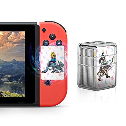 Product Cover NFC Tag Game Cards for the Legend of Zelda Breath of the Wild Switch/Wii U - 24pcs Mini Cards with Crystal Case