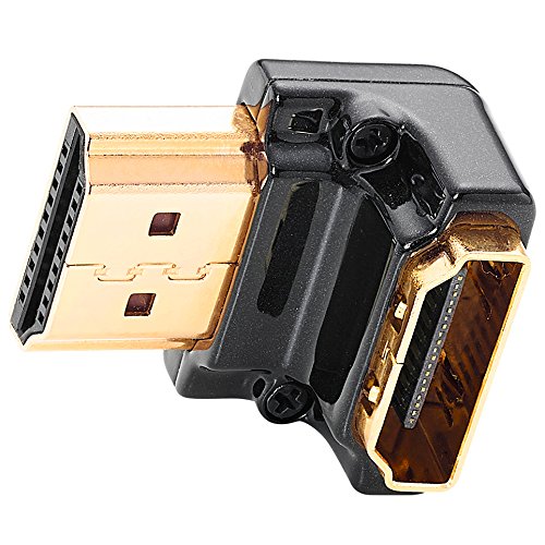 Product Cover Zeskit Zinc Alloy Full Shielding HDMI Right Angle Adapter, 24K Gold Plated Connectors (Side-90/N)