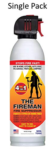 Product Cover THE FIREMAN Multi-Purpose Fire Extinguishing Suppressant Spray: UL APPROVED 