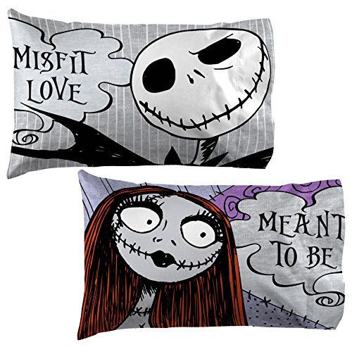 Product Cover Disney Nightmare Before Christmas Meant To Be 2-Pack Reversible Pillowcase