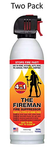 Product Cover THE FIREMAN Multi-Purpose Fire Extinguishing Suppressant Spray: UL APPROVED 