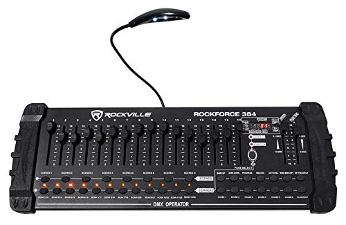 Product Cover Rockville ROCKFORCE 384 Channel Light/Fog DMX Lighting Controller + MIDI Control