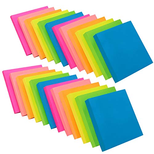 Product Cover ZCZN 6 Bright Color Sticky Notes,3 in x 3 in,24 Pads/Pack,100 Sheets/Pad,Self Sticky Notes
