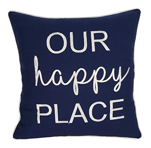 Product Cover EURASIA DECOR DecorHouzz Pillowcase Farmhouse Embroidered Home Throw Pillow Cover Funny Quote Cushion Cover for Housewarming Guest Porch Wedding Anniversary Couple (18
