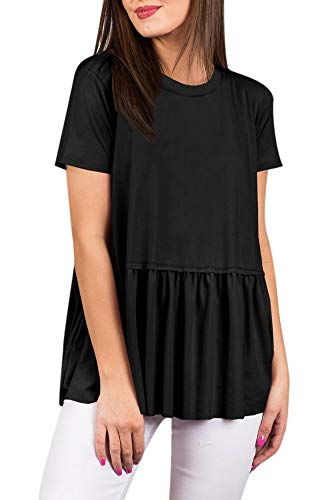 Product Cover For G and PL Women Summer Causal Ruffle Flare Swing Top T Shirt