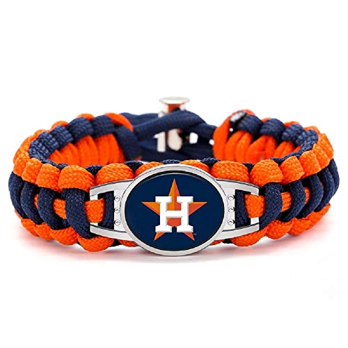 Product Cover Swamp Fox Premium Style Houston Astros Baseball Team Adjustable Paracord Bracelet