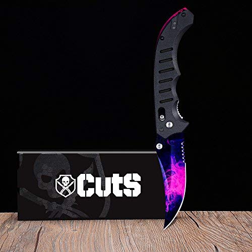 Product Cover CutS Knives Flip Knife with Sharp Blade from Counter Strike:Global Offensive CS:GO Real Knives for Collection