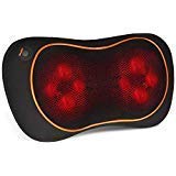 Product Cover Shiatsu Massage Pillow Neck Back Massager with Heat, Deep Tissue Kneading Massage for Shoulder, Lower Back, Calf, Legs, Foot Muscle Pain Relief - Home, Office & Car Use