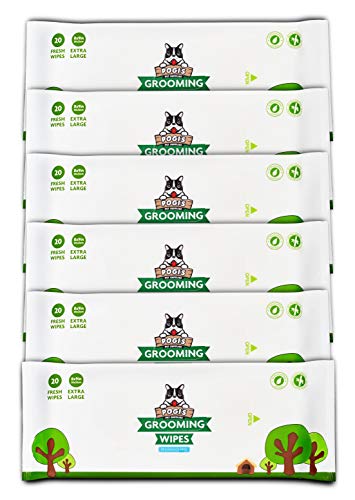 Product Cover Pogi's Grooming Wipes - 120-Count Travel Pack - Deodorizing Wipes for Dogs & Cats - Earth-Friendly, Hypoallergenic, Fragrance-Free