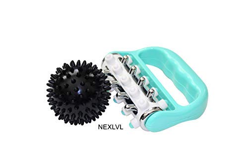 Product Cover Muscle Roller Massage Ball by Nexlvl - Awesome Trigger Point Body Massager Massage Roller Foot Massager for Myofascial Release