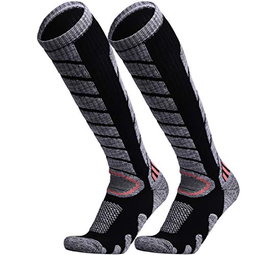 Product Cover WEIERYA Ski Socks 2 Pairs Pack for Skiing, Snowboarding, Cold Weather, Winter Performance Socks