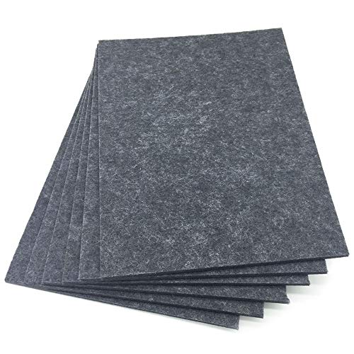 Product Cover BXI Sound Absorber - Acoustic Absorption Panel - Polyester Fiber - Multiple Color Options - 16'' X 12'' X 3/8'' - 6 PACK (Gray)