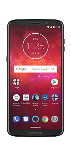 Product Cover Moto Z3 Play with Alexa Hands-Free - 64 GB - Unlocked (AT&T/Sprint/T-Mobile/Verizon) - Deep Indigo - Prime Exclusive Phone
