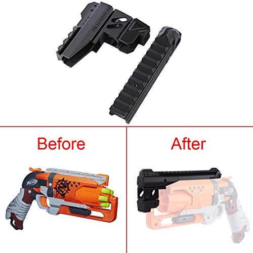 Product Cover FenglinTech Maliang 3D Printing Appearance Decoration Part for Nerf Zombie Strike Hammershot Blaster - (Black)