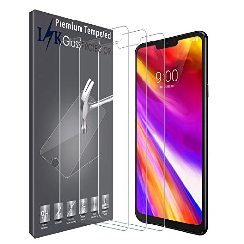 Product Cover LK [3 Pack] Screen Protector for LG G7 Thinq Tempered Glass 9H Hardness, HD Clarity, Anti Scratch, Case Friendly
