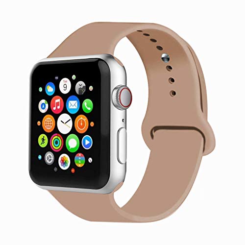 Product Cover IYOU Sport Band Compatible with Watch Band 38MM 42MM, Soft Silicone Replacement Sport Strap Compatible with 2018 Watch Series 4/3/2/1