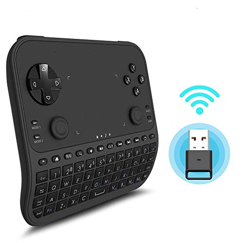 Product Cover Wireless Mini Keyboard, GAKOV GAU6 Mini 6-in-1 Smart Gamepad with Touchpad and Remote Control