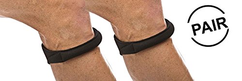 Product Cover Cho-Pat Original Knee Strap (Pair) - Recommended by Doctors to Reduce Knee Pain - Black (Small, 10