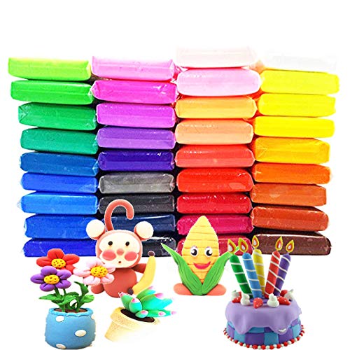 Product Cover 36 Colors Air Dry Clay Ultra Light and Air Dry Clay for Children Non-Toxic and Eco-Friendly Modeling Magical Clay with Tools