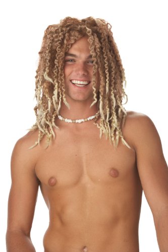 Product Cover Mens Beach Bum Surfer Wig