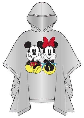 Product Cover Disney Youth Mickey Minnie Sitting Family Rain Poncho Raincoat Keep Dry Clear