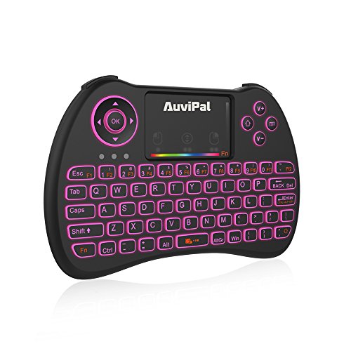 Product Cover AuviPal R9 2.4GHz Mini Wireless Keyboard Mouse Combo for Streaming TV Stick/Nvidia Shield/Android TV Box/PC and More - RGB Backlit Version