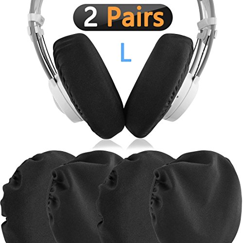 Product Cover Geekria Flex Fabric Headphone Earpad Covers/Stretchable and Washable Sanitary Earcup Protectors. Fits 4
