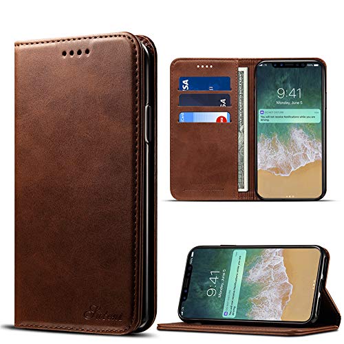 Product Cover iPhone 6s Plus Case, iPhone 6 Plus Cases, Premium Leather Wallet with Card Holder for Men/Women's Back Cell Phone Shell Skin Magnetic Flap Cover for iPhone 6Plus 6SPlus