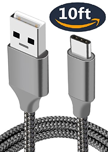 Product Cover Charger Cable,USB Type C,10FT,Extra Long,Fast Charging Cord for Samsung S9 S8 Plus,Note 8,Google Pixel 2 XL,2,LG G7 V30S V35 THINQ,V30,Sony Xperia XZ2,Moto G6,X4,OnePlus 6 5T,HTC U12+,ZTE Blade X Max