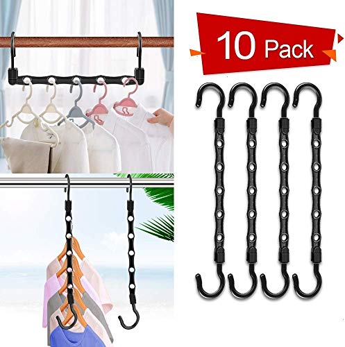 Product Cover Koicaxy Magic Clothes Hangers, Smart Closet Space Saver Magic Cascading Hangers for Space Saving 10 Pack
