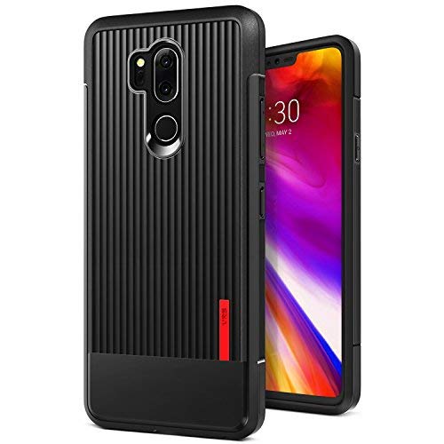 Product Cover LG G7 Case, LG G7 ThinQ Case :: VRS :: Slim Full Body Protective Armor :: Ultra Thin Fit :: Waved Texture Reinforced Grip :: for LG G7 ThinQ (Single Fit - Matte Black)
