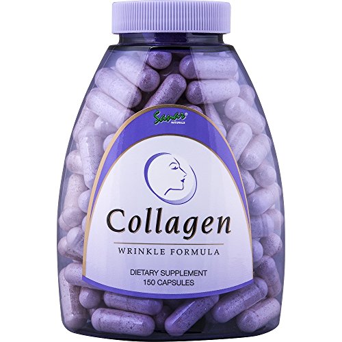 Product Cover Premium Collagen Peptides with Vitamin C & E - Anti Aging Skin Care, Fast Hair Growth, Nails, Joint Support Supplement, Grass Fed Hydrolyzed Collagen Powder Pills for Women & Men (150 Capsules)