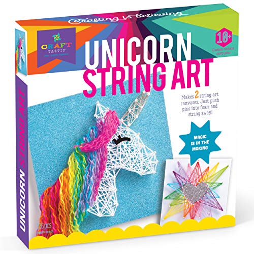 Product Cover Craft-tastic - String Art Kit - Craft Kit Makes 2 Large String Art Canvases - Unicorn Edition