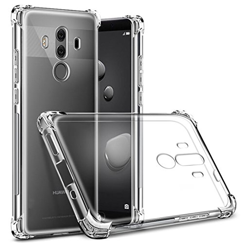 Product Cover Huawei Mate 10 Pro Case Clear TIYA Mate10Pro Cover Transparent Phone Four Corners Thickened Explosion Protection Protective TPU Ultra Soft Gel Rugged Minimalist Scratch Proof