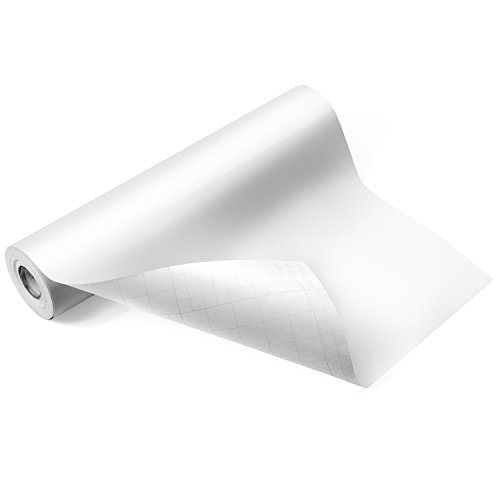Product Cover Glossy White Adhesive Vinyl Roll - HUGE Glossy Adhesive Permanent White Vinyl Rolls - 12