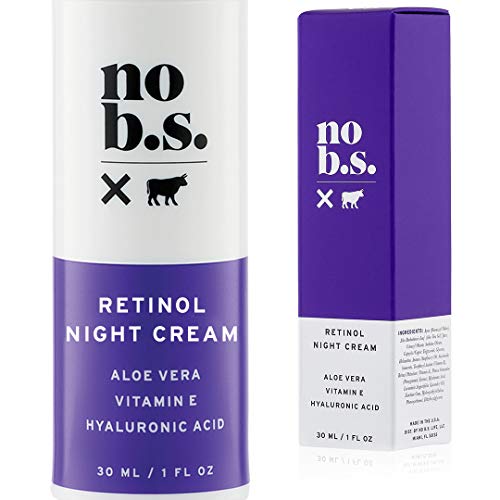 Product Cover No B.S. Retinol Cream - Retinol Night Cream with Hyaluronic Acid. Potent Formulas. Clean Skincare.