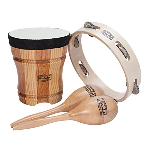 Product Cover First Act Percussion Pack, Bongo, Maracas, Tambourine FAC0148