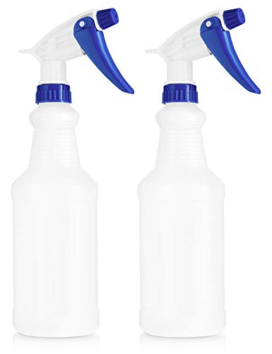 Product Cover BAR5F Plastic Spray Bottles, Leak Proof, Empty 16 oz. Value Pack of 2 for Chemical and Cleaning Solutions, Adjustable Head Sprayer Fine to Stream