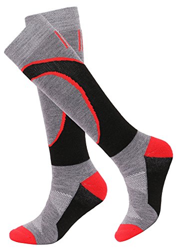Product Cover Livingston Men's Merino Wool Ski Socks w/Moisture-Wicking Full Terry Interior Outdoor Wool Skiing Socks Snowboard Socks
