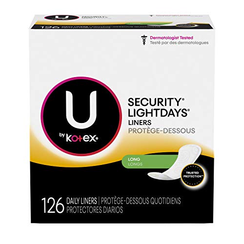 Product Cover U by Kotex Lightdays Panty Liners, 126 Count