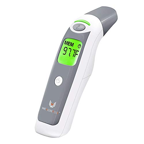 Product Cover WEALLNERSSE Digital Fever Thermometer Ear and Forehead Infrared Non Contact for Baby, Kid and Adult
