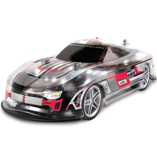 Product Cover Sharper Image RC LED Lightning Thrasher Race Car Toy, Full Function Wireless Remote Control, 2.4 GHz for Multiple Vehicle Racing, Quick Speed High Performance Tires, Bright Lights for Nighttime