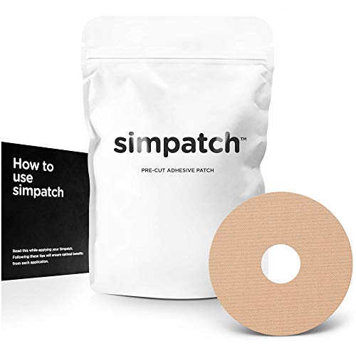 Product Cover SIMPATCH Universal Adhesive Patch, 0.8-Inch Hole - Pack of 30 - Multiple Colors Available (Beige)