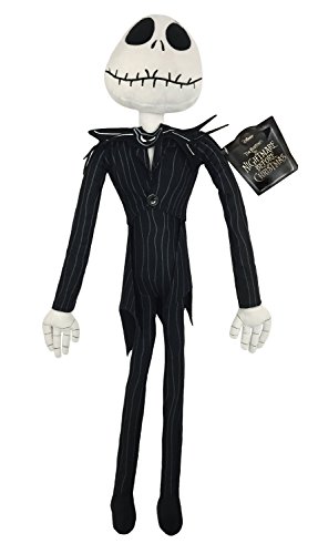 Product Cover Jay Franco Disney Nightmare Before Christmas Plush Stuffed Jack Skellington Pillow Buddy - Kids Super Soft Polyester Microfiber, 27 inch (Official Disney Product)